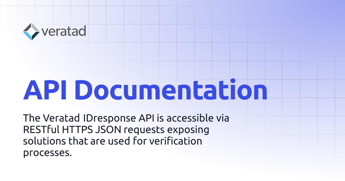 API Documentation | Veratad